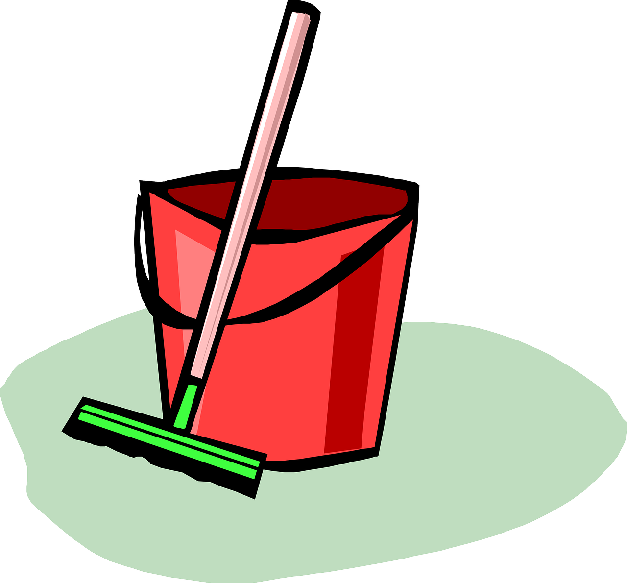 cleaning up, broom, bucket-294085.jpg